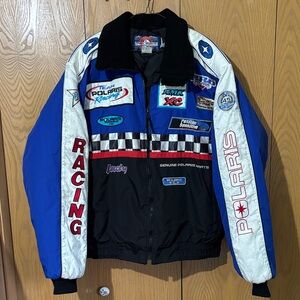 Polaris Indy vintage snowmobile Racing Men's Jacket size XL tall made in USA